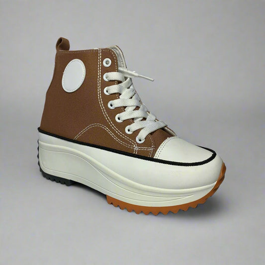 Platform Sneakers (Brown)