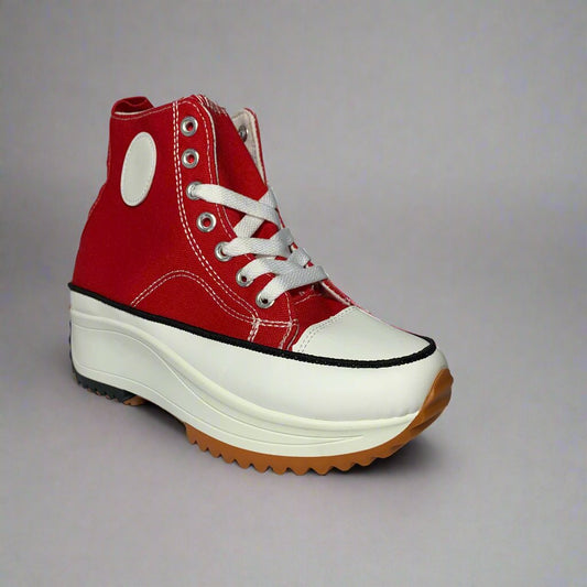 Platform Sneakers (Red)